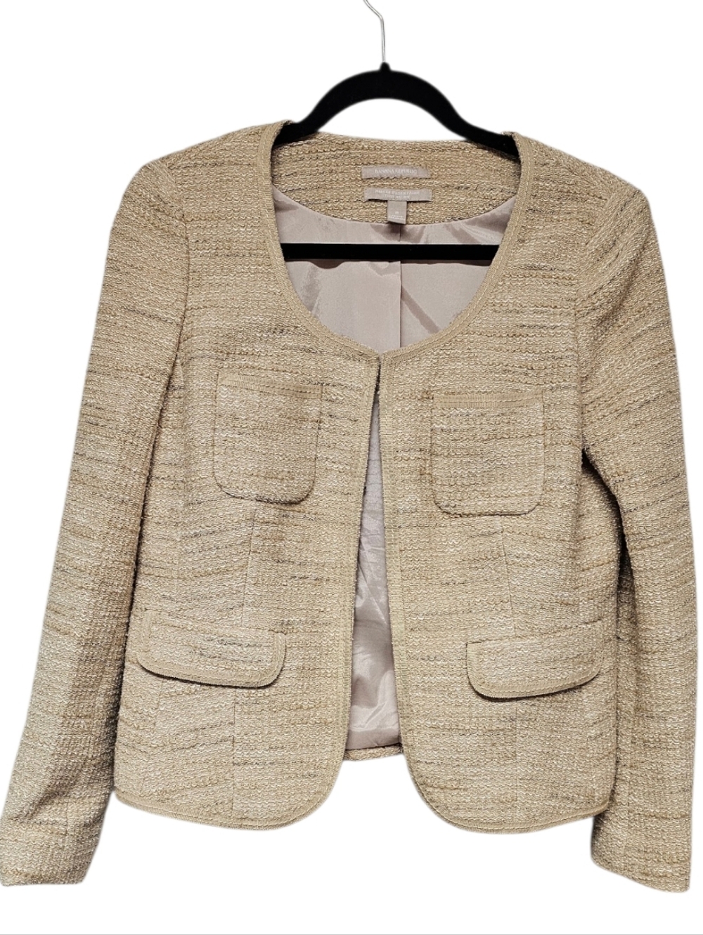 Banana Republic Tan Textured Blazer